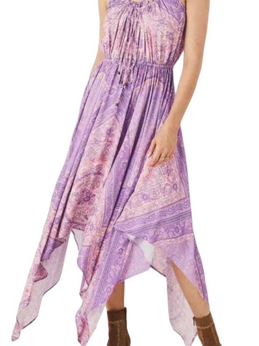 Spell & The Gypsy Collective Farrah Kerchief Sundress in Lilac - Picture 9 of 14